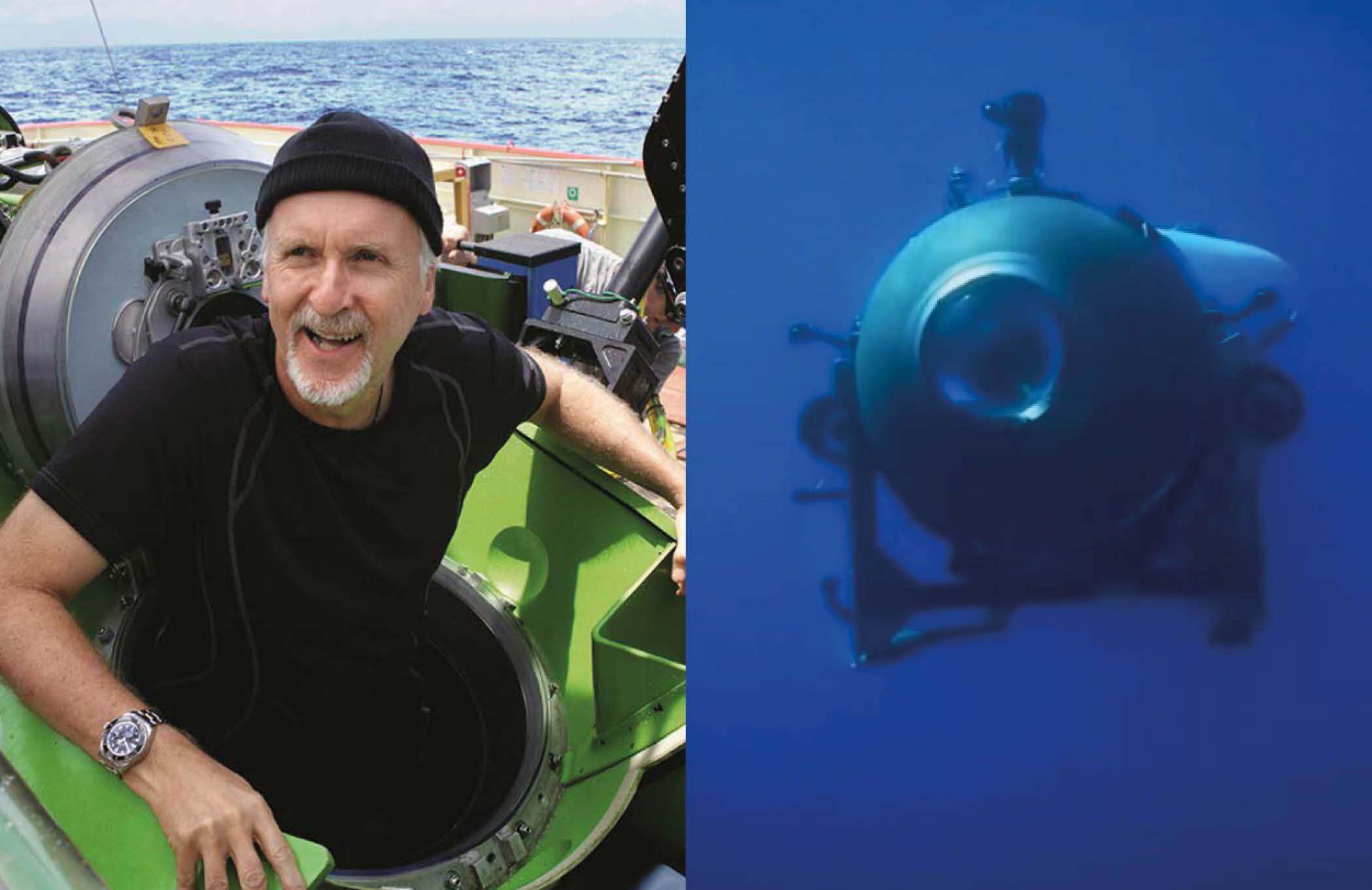 Submarino usado por James Cameron para filmar 'Titanic' era bem