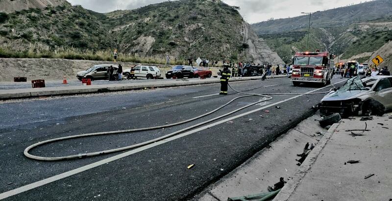 Accidente fatal en vía a Guayllabamba