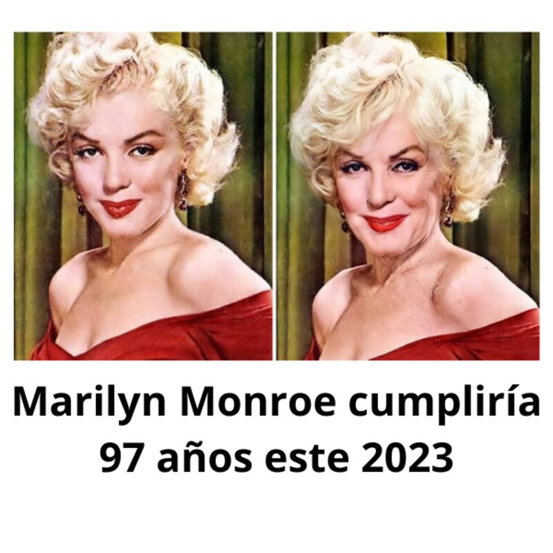 Marilyn Monroe según IA