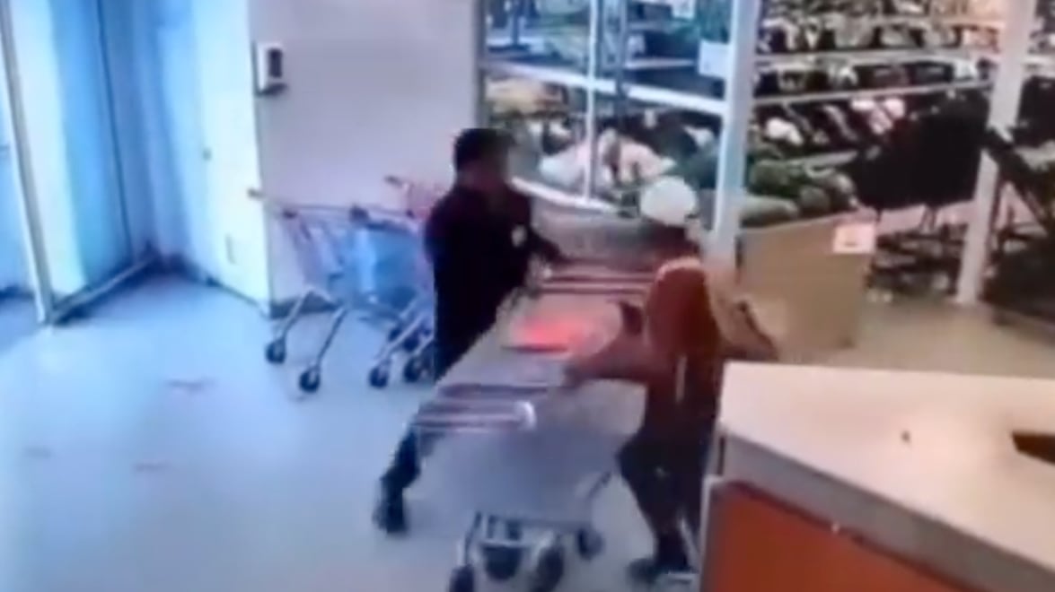 Trabajador evitó que ladrón se escape propinándole un botellazo en la cabeza