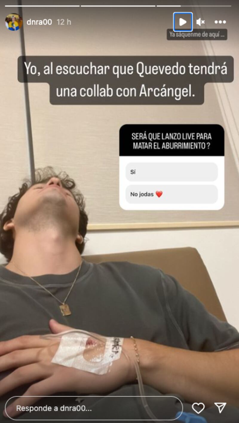 Captura de pantalla del Instagram de Daniel Reinoso