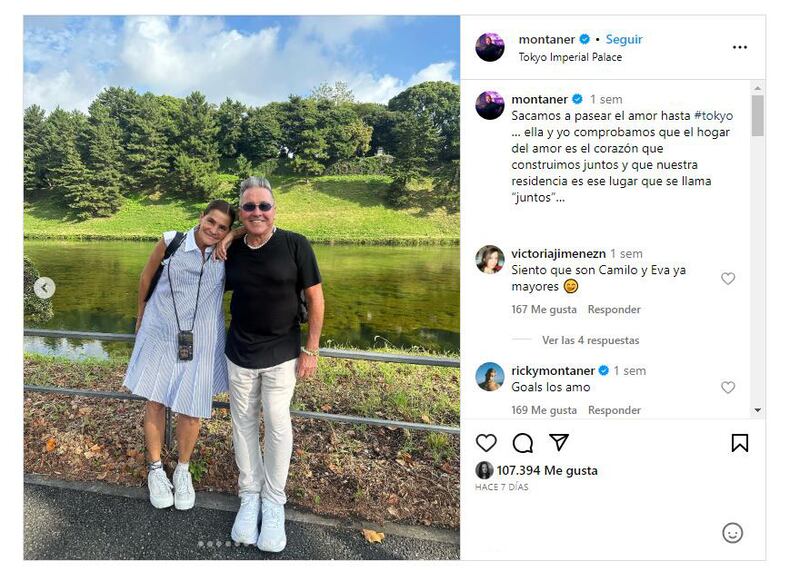 Ricardo Montaner y su familia están viviendo unas vacaciones de ensueño en Japón