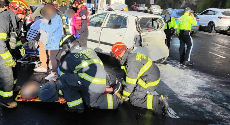 Accidente de tránsito en la avenida Simón Bolívar