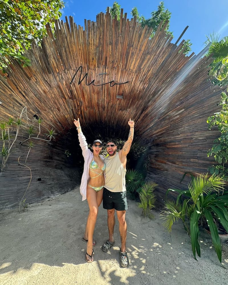 Alejandra Jaramillo y Beta Mejía en Tulum