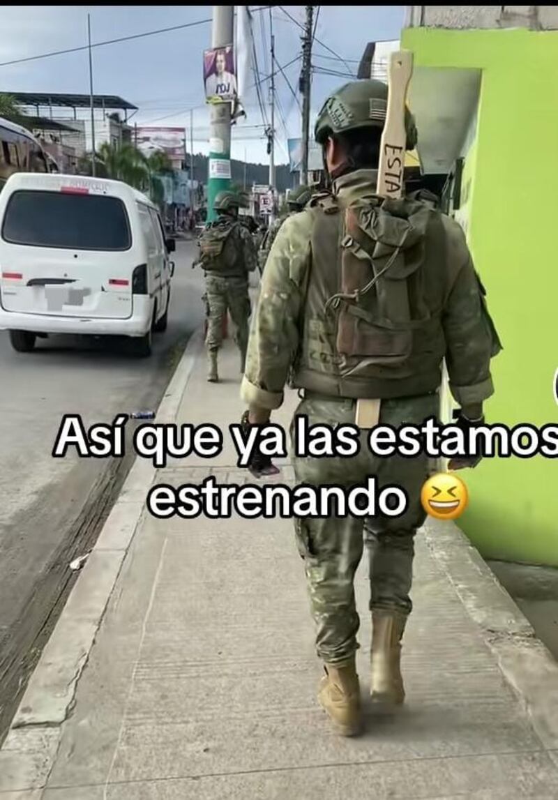 El ‘gran detalle’ que ciudadano diseñó y obsequió a los militares para que realicen sus patrullajes.