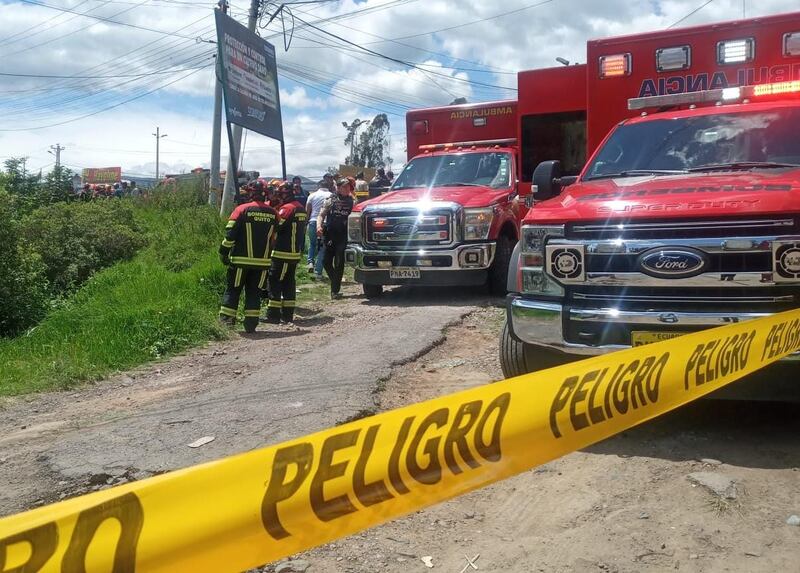 Policías perdieron pista en medio de una persecución y se cayeron en una quebrada en Yaruquí.