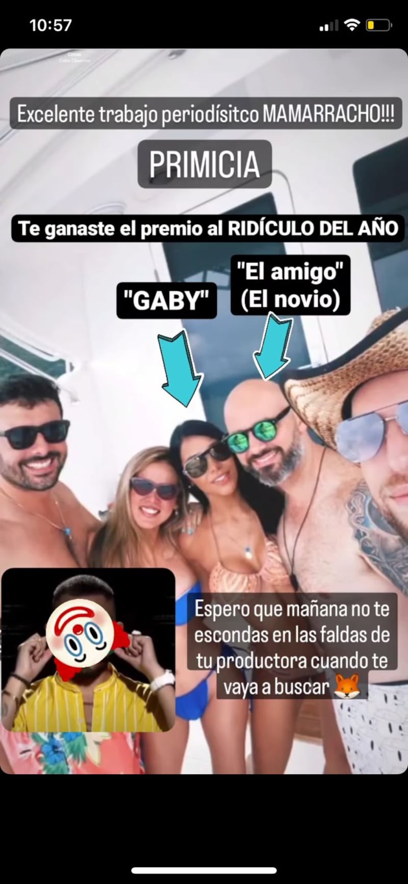 Defiende a su novia , Gabriela Guerrero