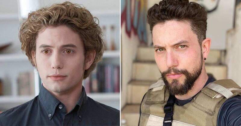 Jackson Rathbone en 'Crepúsculo' (2008) y en la actualidad (2022)