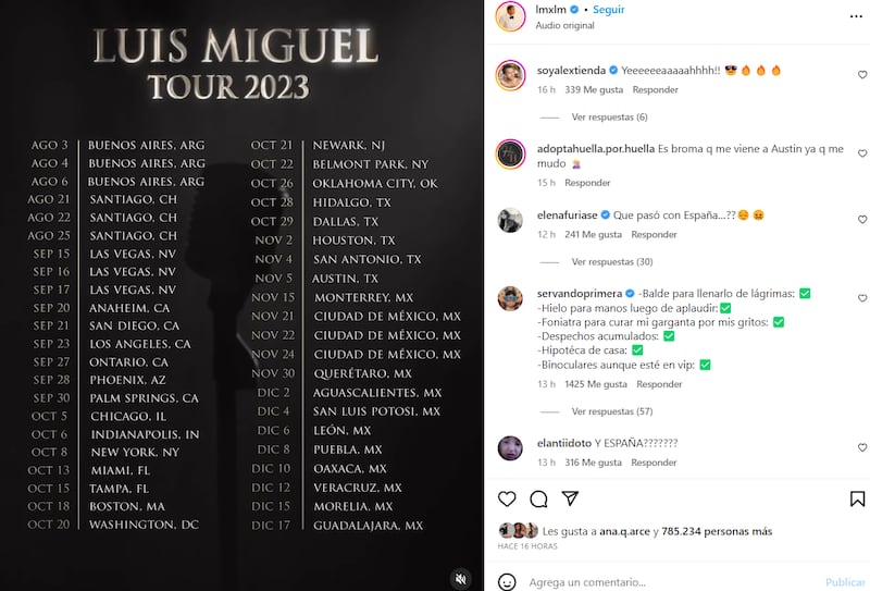 Luis Miguel tour