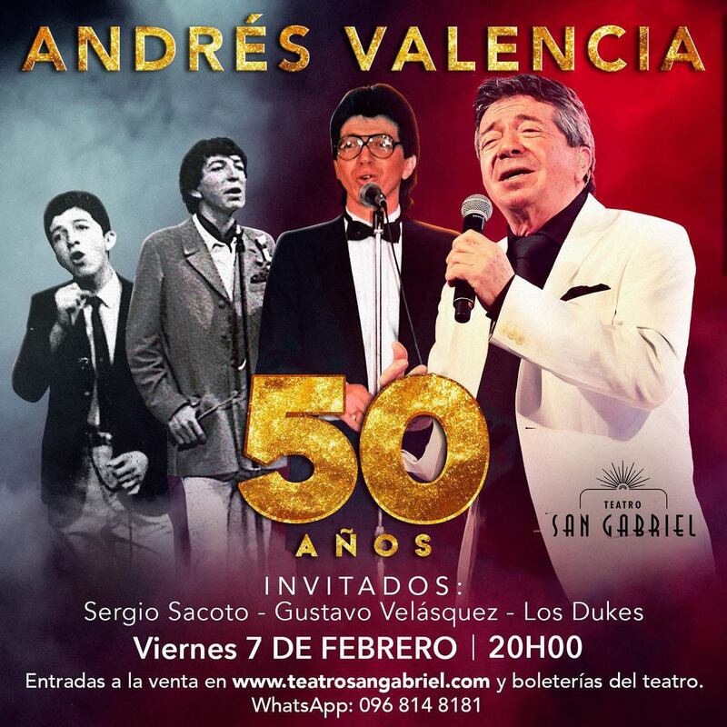 Andrés Valencia celebra 50 años de carrera musical con un concierto íntimo e inolvidable