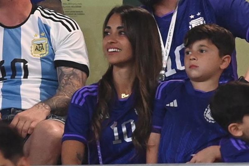 Antonella Roccuzzo imitó la frase de Lionel Messi