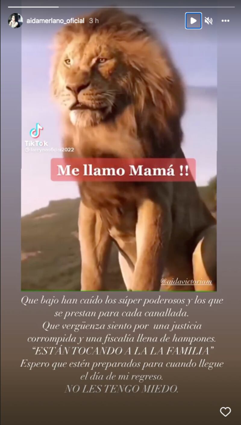 Fue a través de Instagram