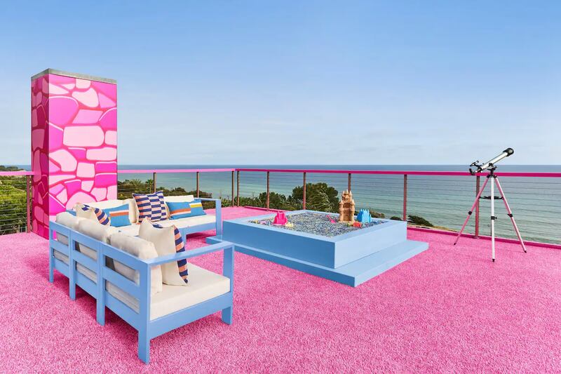 Esta es la vista de la casa de "Barbie".