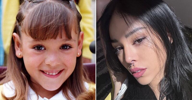 Danna Paola en 'Vivan los niños' y en la actualidad