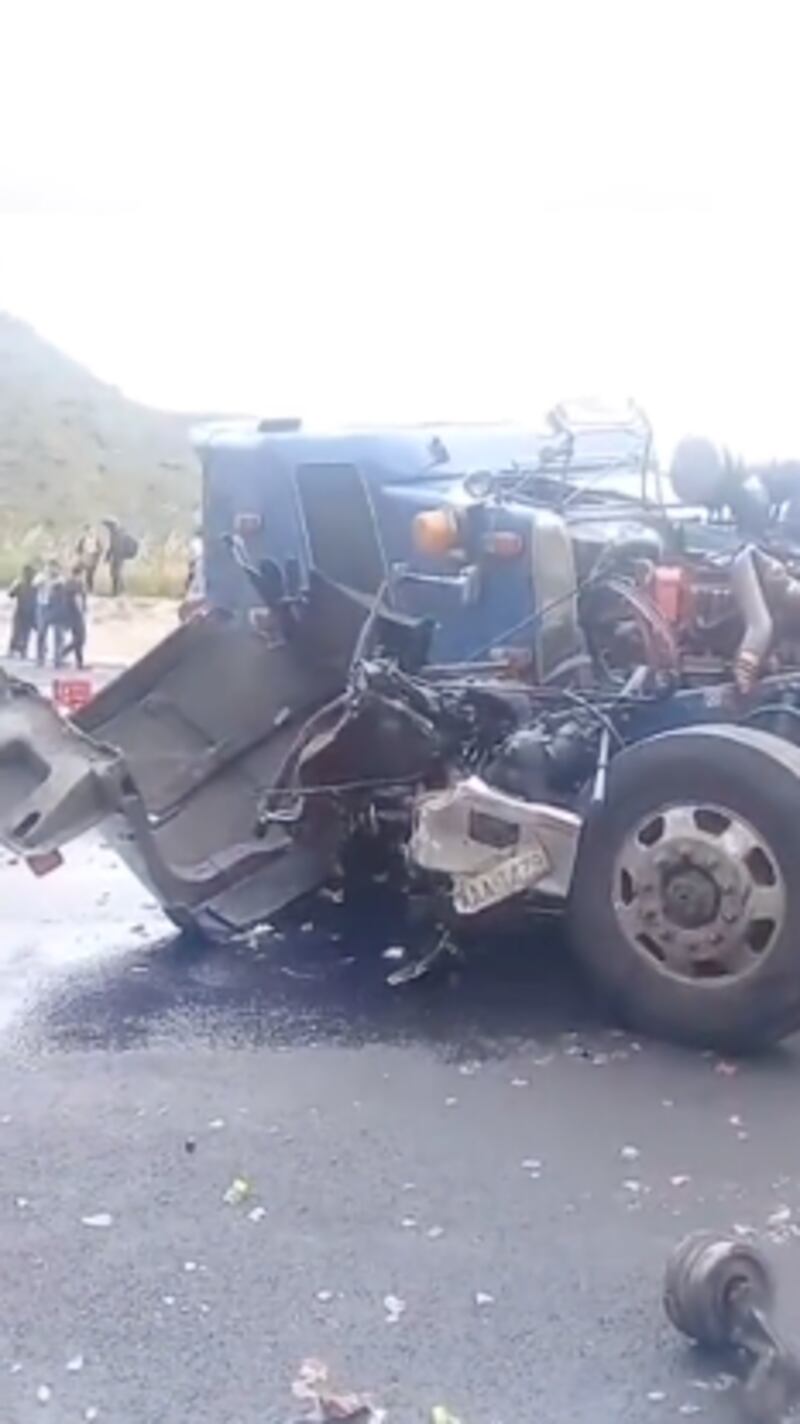 Accidente de tránsito en la vía a Guayllabamba