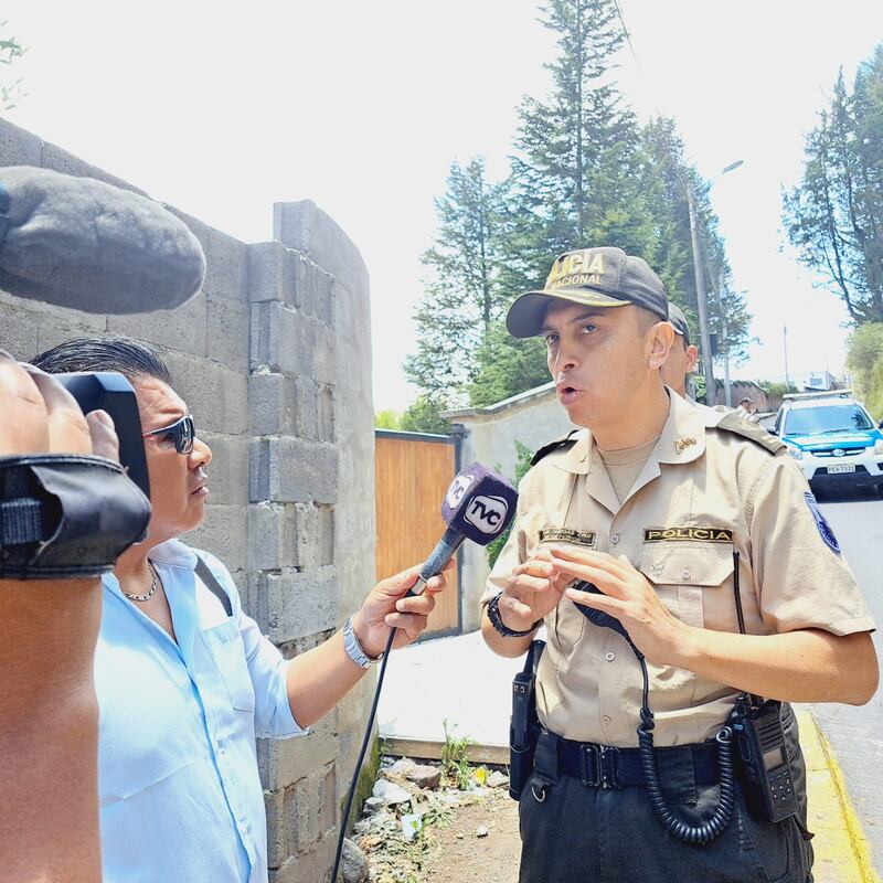 Teniente Coronel Patricio Vargas, comandante del distrito de policía Eugenio Espejo.