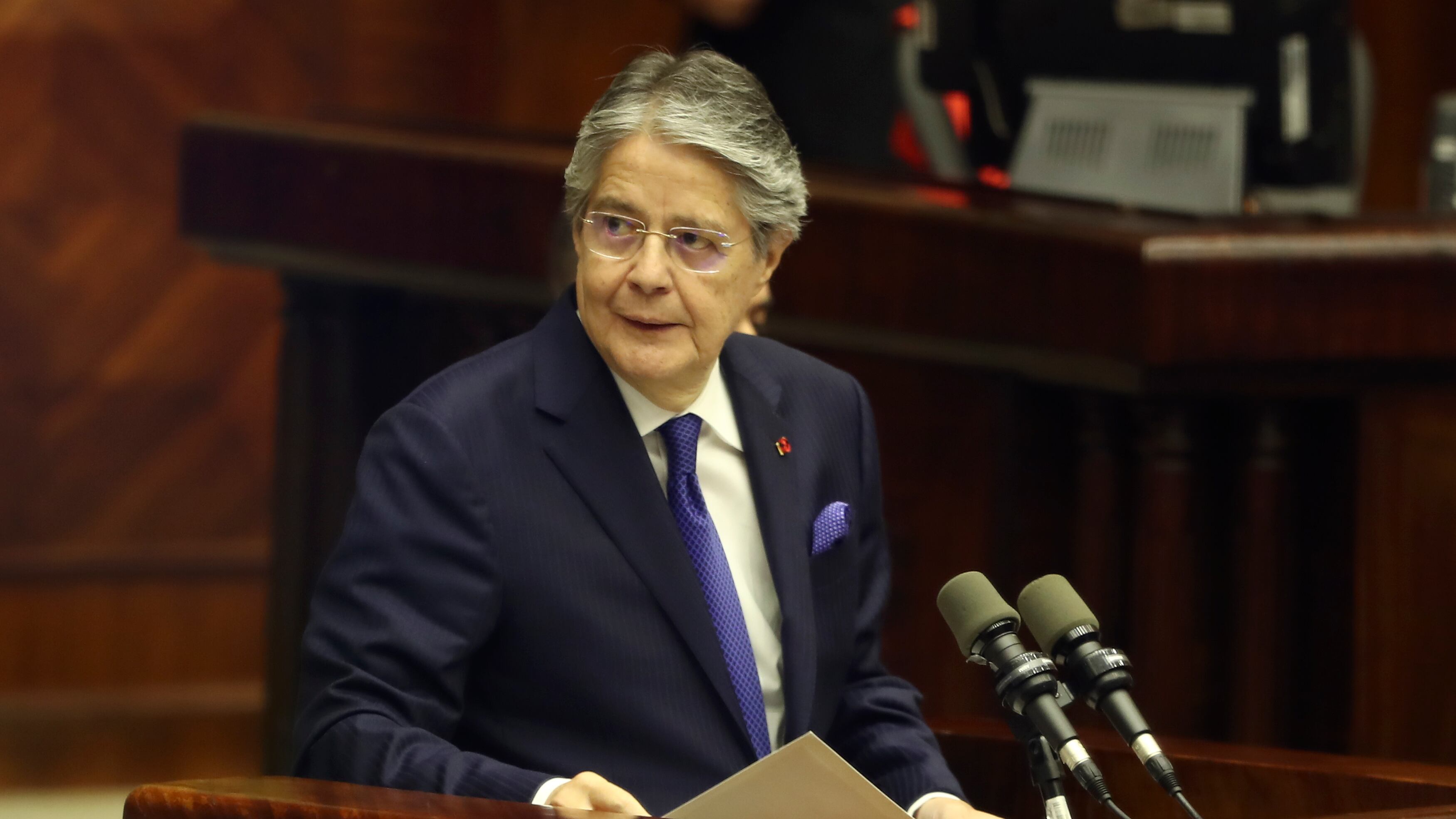 Presidente Guillermo Lasso acude a la Asamblea para defenderse del juicio político