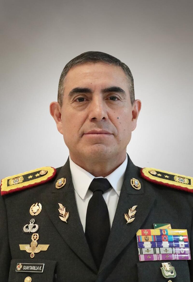 General Kleber Guaytarilla, comandante de la Fuerza de Tarea Conjunta Manabí