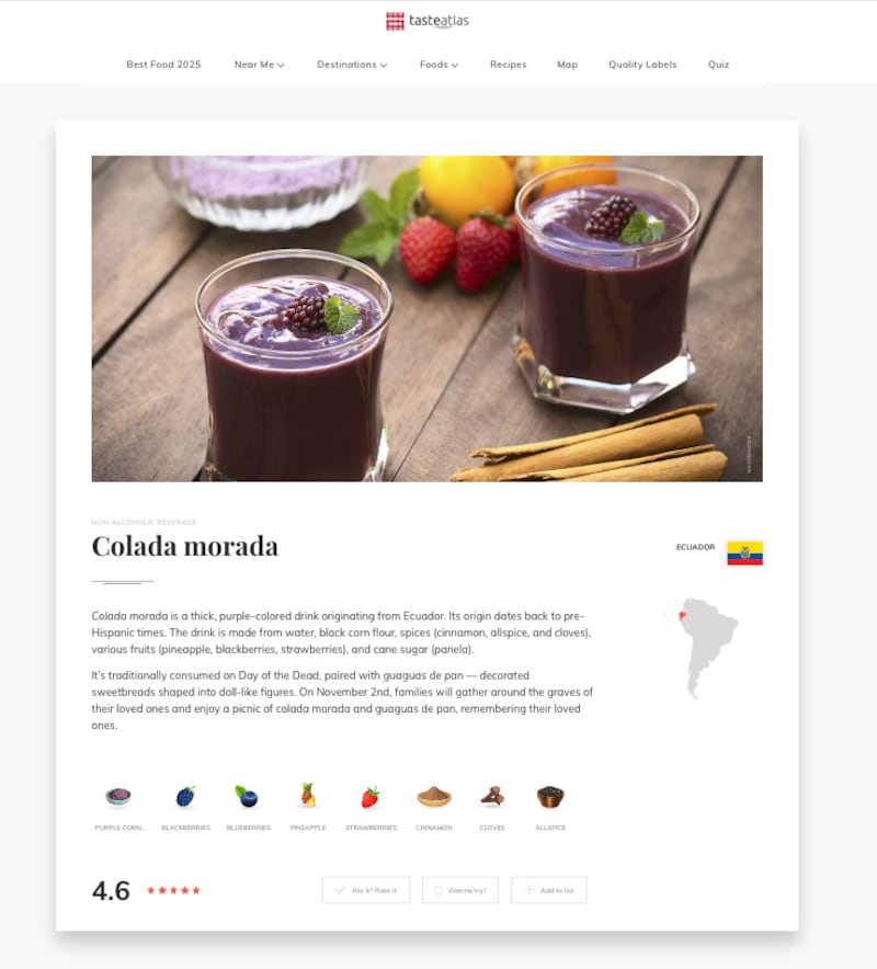 Colada Morada