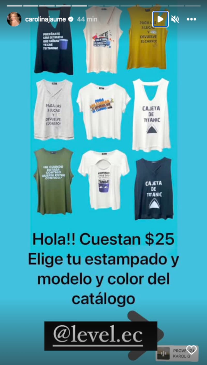 Camisetas de Carolina Jaume