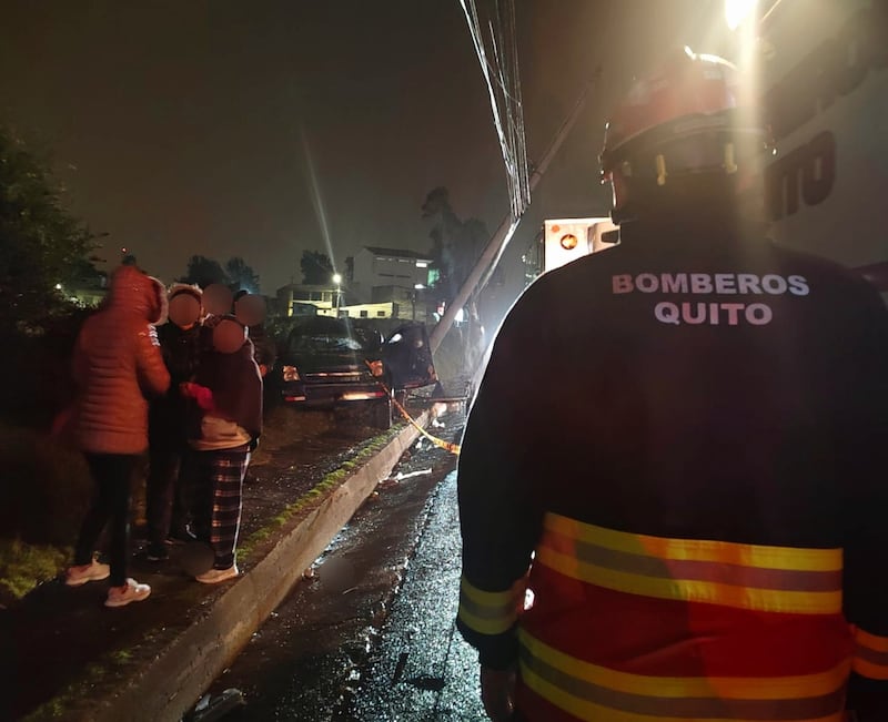 Accidente de tránsito en la avenida Simón Bolívar