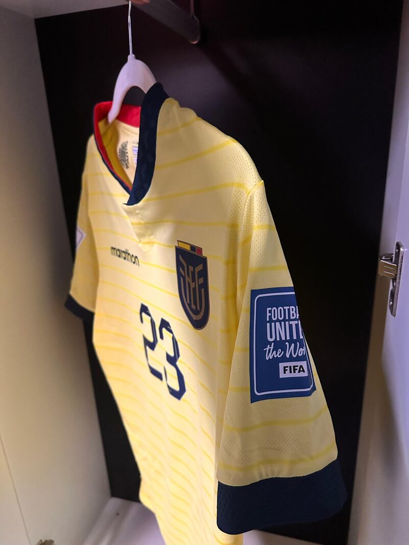 Camiseta de Ecuador para medirse a Argentina