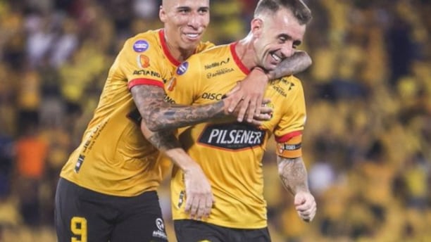 Damian Díaz con Agustín Rodríguez en la victoria de BSC