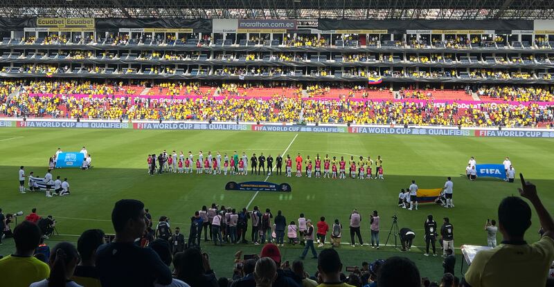 Ecuador vs Uruguay en Quito