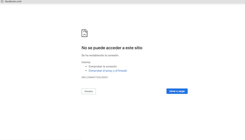 Se cayó Facebook