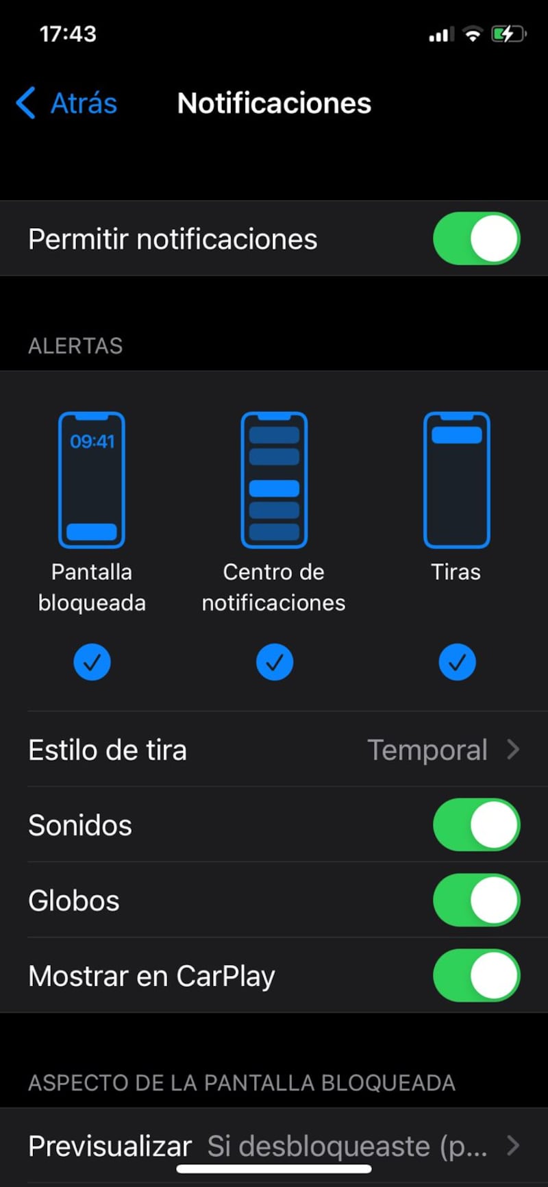 Desactivar notificaciones de WhatsApp