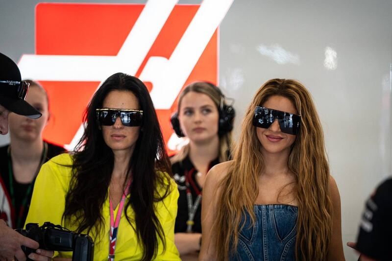 Shakira en Gran Premio de Silverstone