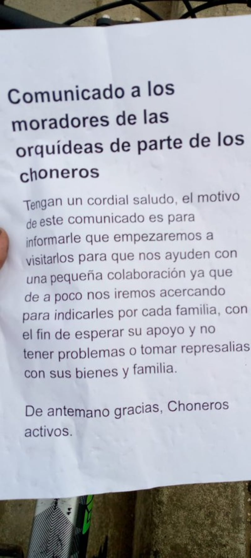 Extorsionadores en Cuenca