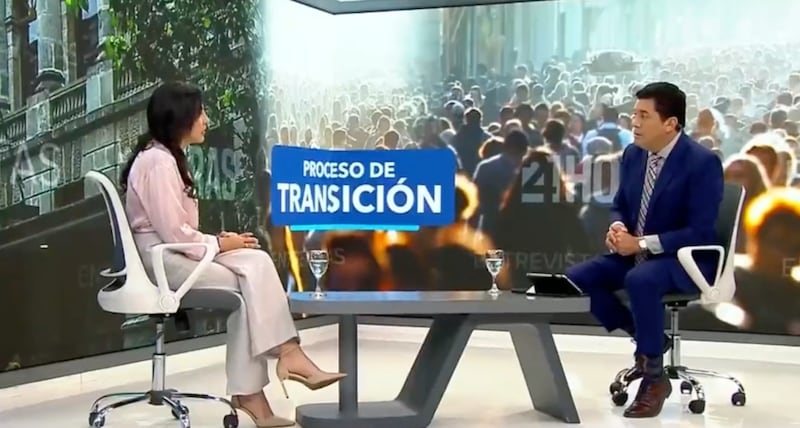 Verónica Abad, vicepresidenta electa, en una entrevista con Teleamazonas.