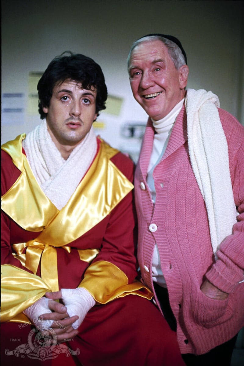 Burgess Meredith	y Sylvester Stallone en 'Rocky'