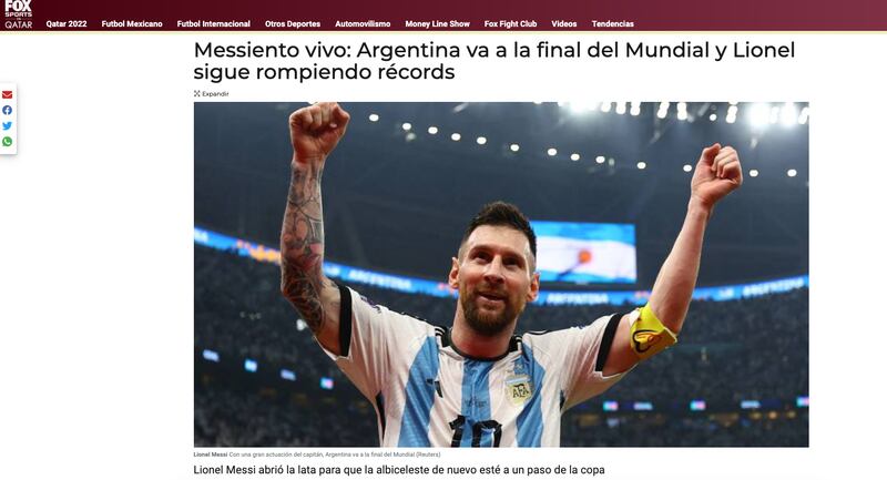 Messi superó a Batistuta con 11 goles en los Mundiales