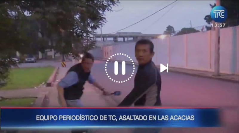 Periodista asaltado