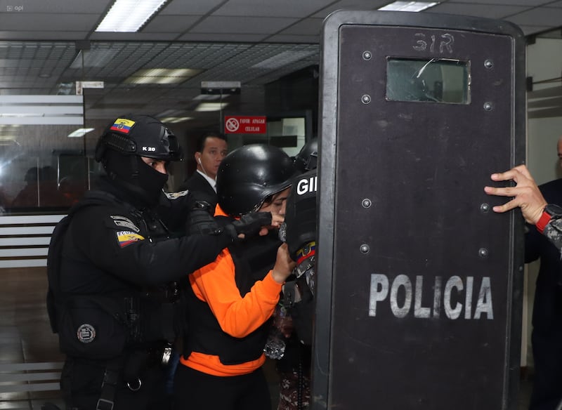 Quito, lunes 3 de junio del 2024
Corte Nacional de Justicia,  Audiencia de Testimonio Anticipado en el caso Purga de Daniel Salcedo, Mayra Salazar