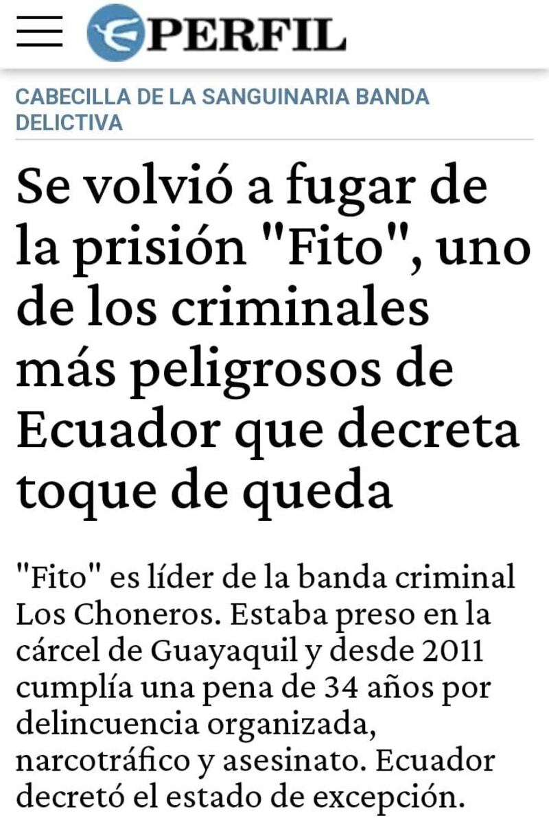 Así es la mirada de la prensa internacional a la situación de inseguridad que vive Ecuador.