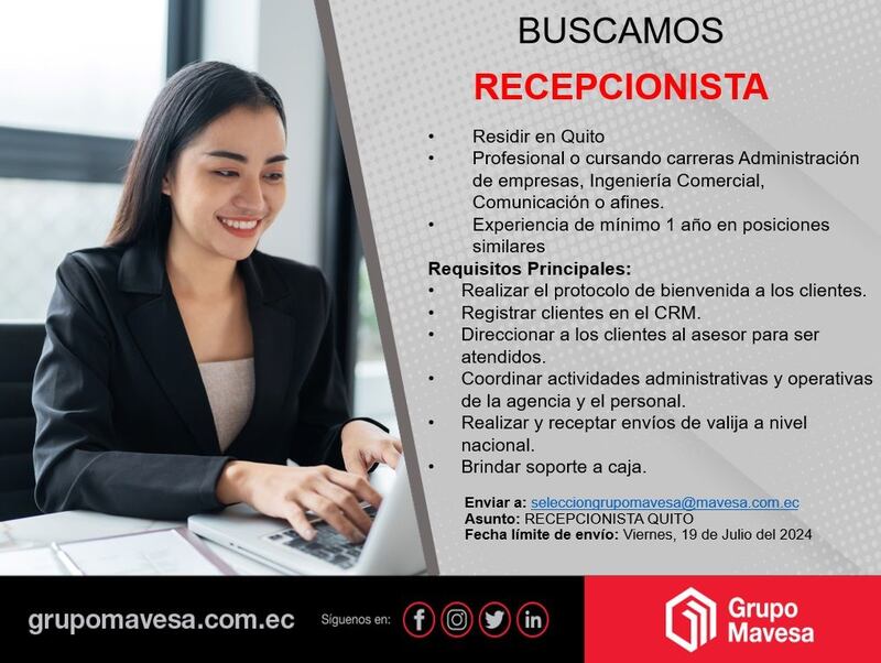 Trabajos en Quito