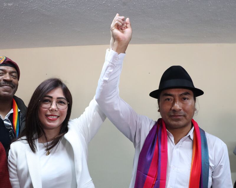 Reunión para la elección de candidatos a Presidente y Vicepresidente de la República, así como diferentes dignidades, en las primarias internas del movimiento Pachakutik