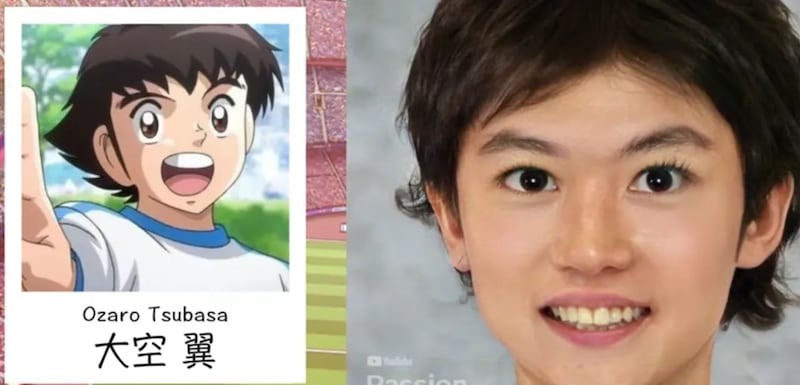 Se viraliza video japonés de una Inteligencia Artificial convirtiendo a los personajes de Captain Tsubasa (Supercampeones) en personas reales.