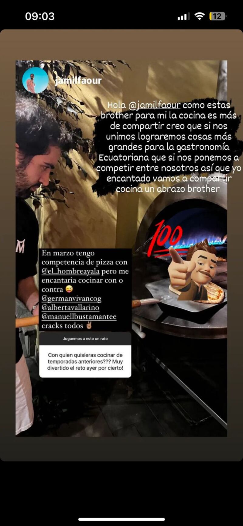 Jamil de MasterChef Ecuador confirmó que competirá con Roberto Ayala, ganador de la segunda temporada ¿De qué trata el reto?