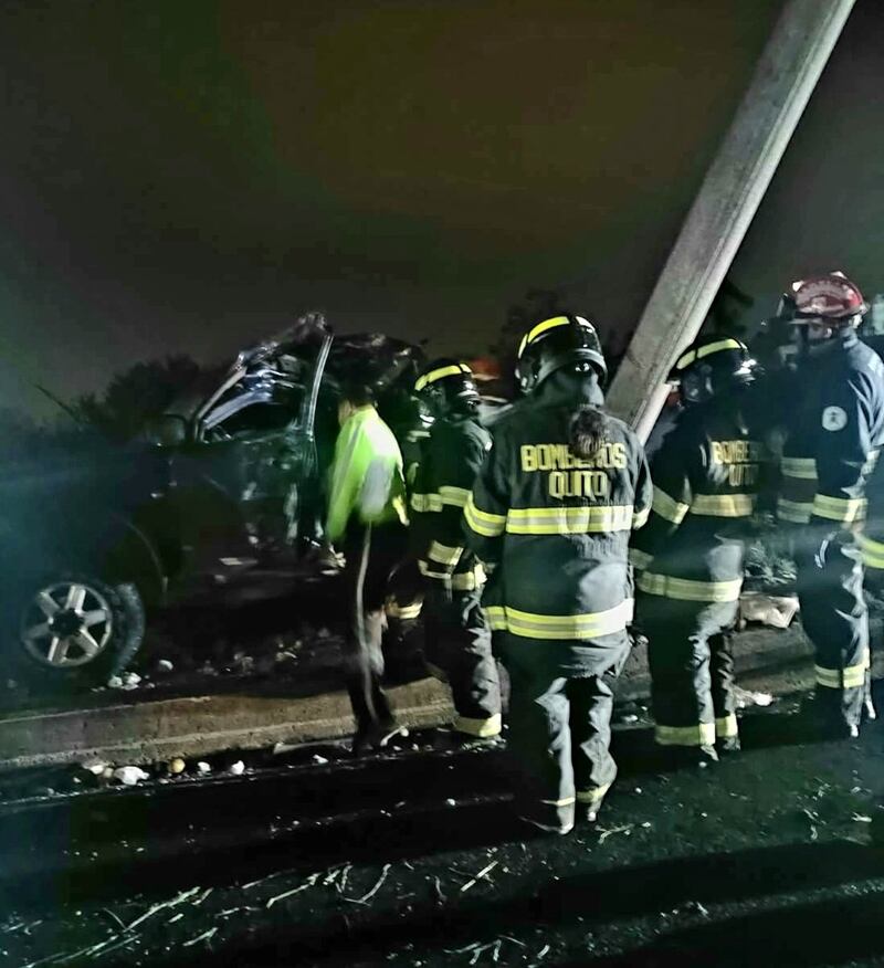 Accidente de tránsito en la avenida Simón Bolívar