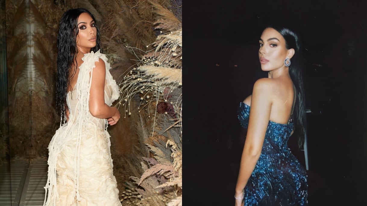 El parecido en muchos aspectos entre Kim Kardashian y Georgina Rodríguez desata las comparaciones en las redes sociales.