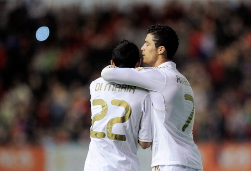 Cristiano Ronaldo y Ángel Di María.