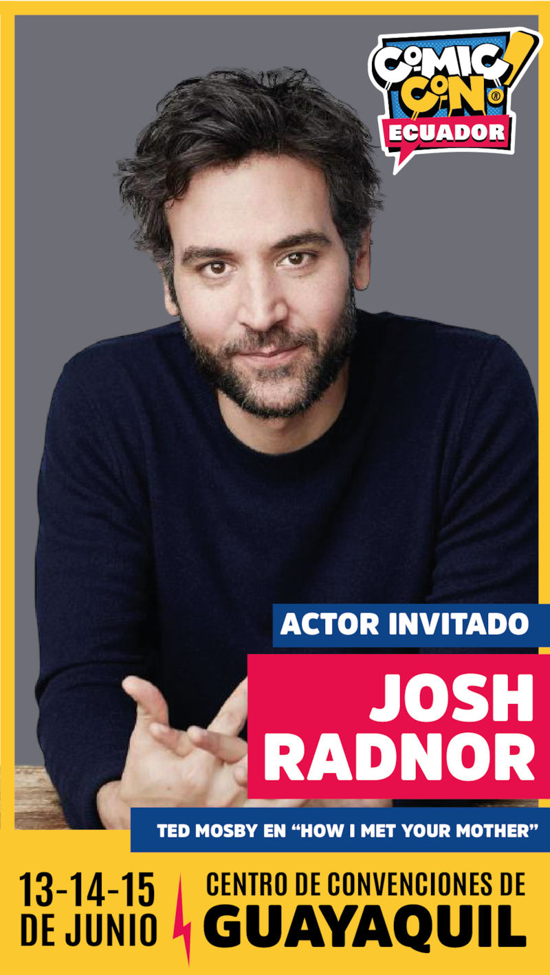 Comic Con Ecuador reveló que Joshua Radnor será parte del evento que se desarrollará en Guayaquil