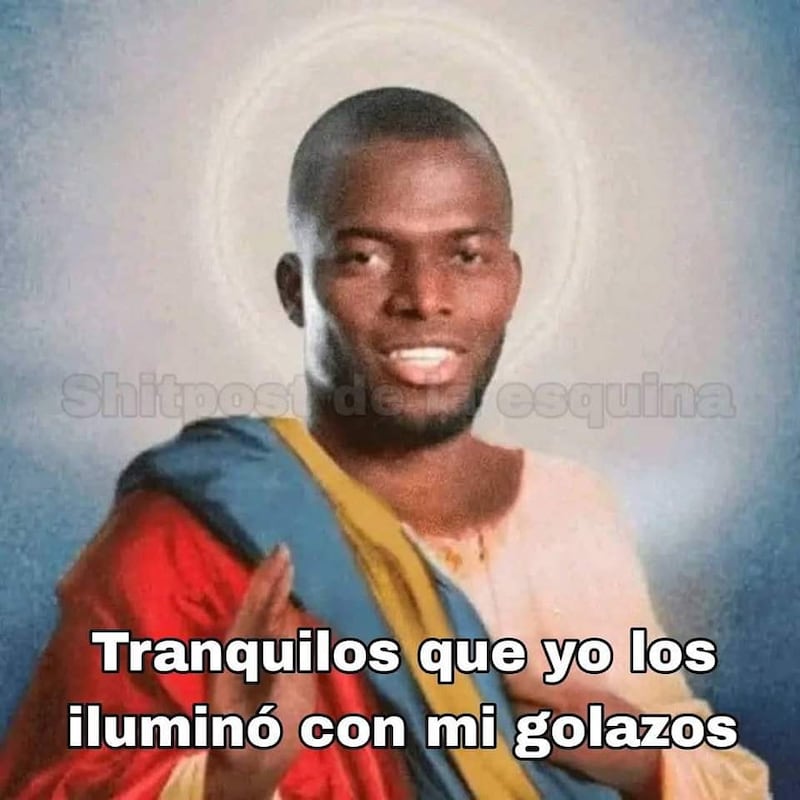 Meme de Enner Valencia y el triunfo de Ecuador ante Colombia