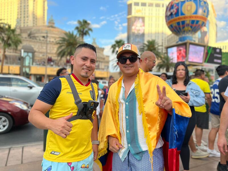 Hinchas ecuatorianos desde Las Vegas previo al duelo de Jamaica