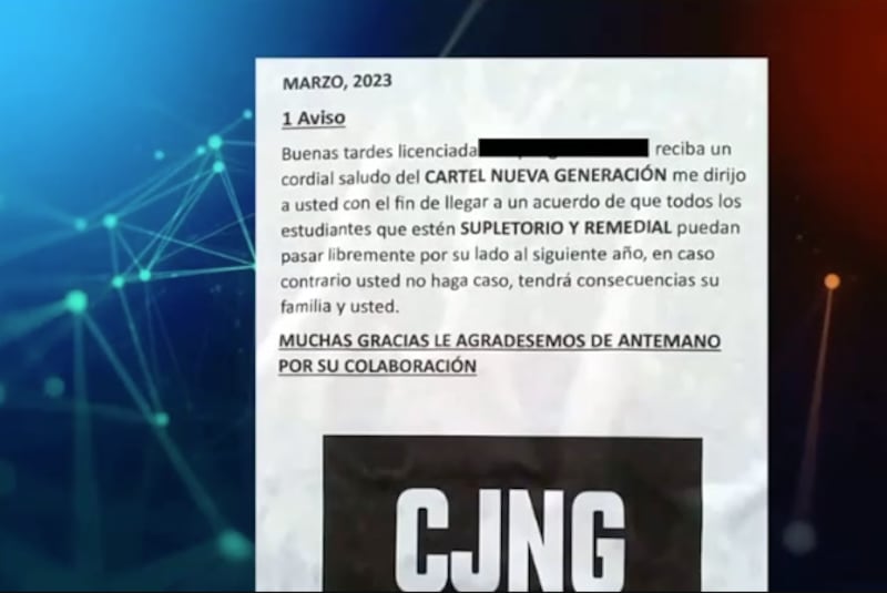 Amenaza a profesora en Guayaquil