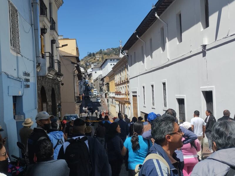 Sector Plaza del Teatro, en Quito